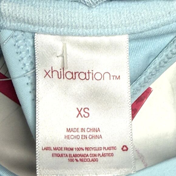 Xhiliration Junior's Women's Blue Shirred Underwire Adjustable Bikini Top New! - Picture 10 of 12